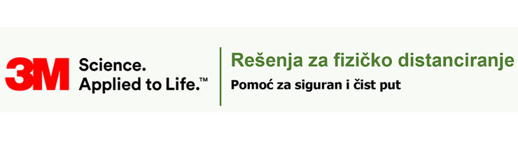 Pogledajte šta se već koristi od 3M  proizvoda kod obeležavanja i fizičkog distanciranja.